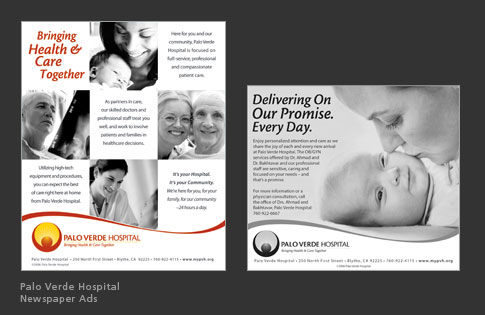 Palo Verde Hospital Newspaper Ads