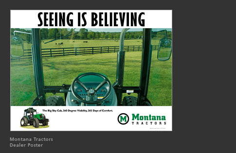 Montana Tractors Dealer Poster