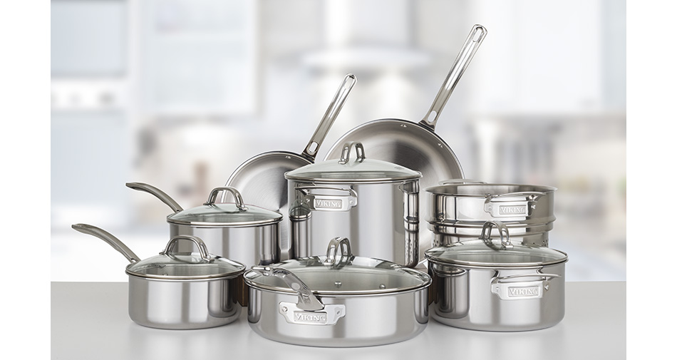 Viking 13 Piece Stainless Cookware Set