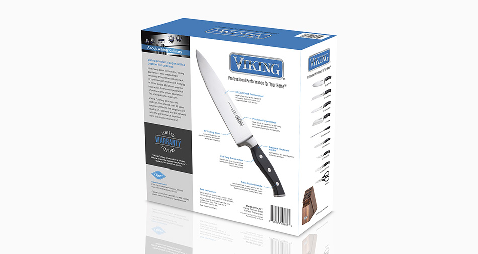 Viking 15 Pc Cutlery Set Packaging Back