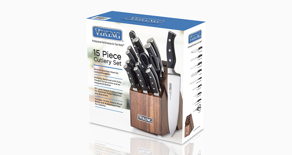 Viking 15 Pc Cutlery Set Packaging Front